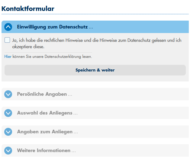 Bild Kontaktformular