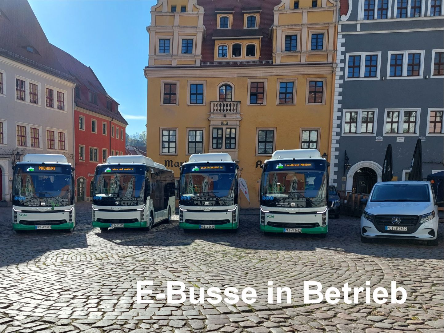 E-Busse in Betrieb